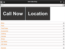 Tablet Screenshot of bkbikes.com